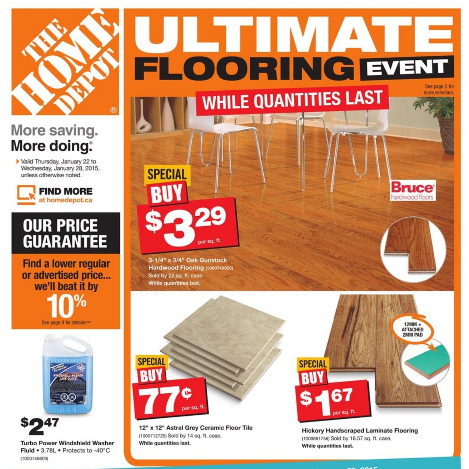 Home Depot Weekly Flyer Weekly Ultimate Flooring Event Jan 22