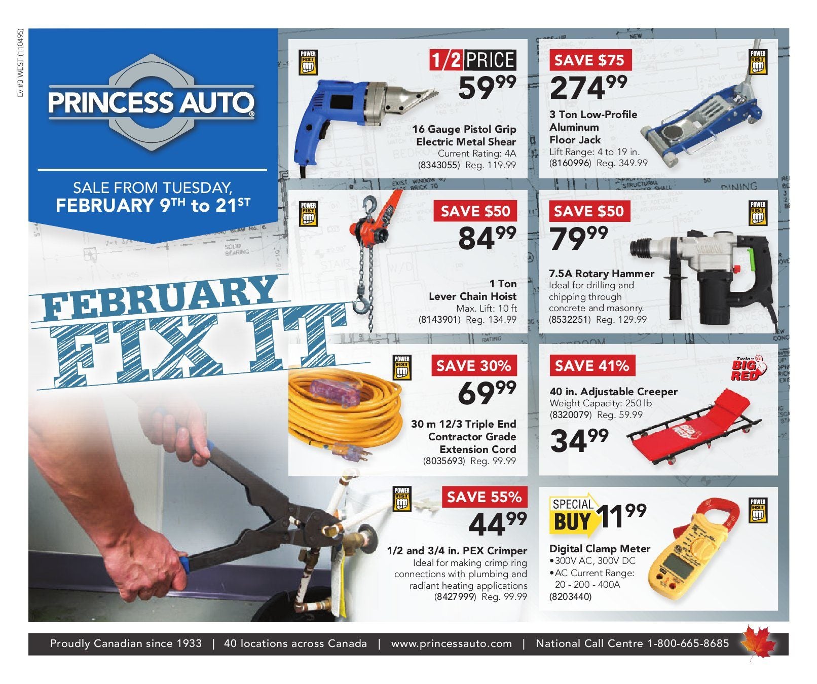 Princess Auto Weekly Flyer 2 Week Sale February Fix It Feb 9 21 Redflagdeals Com