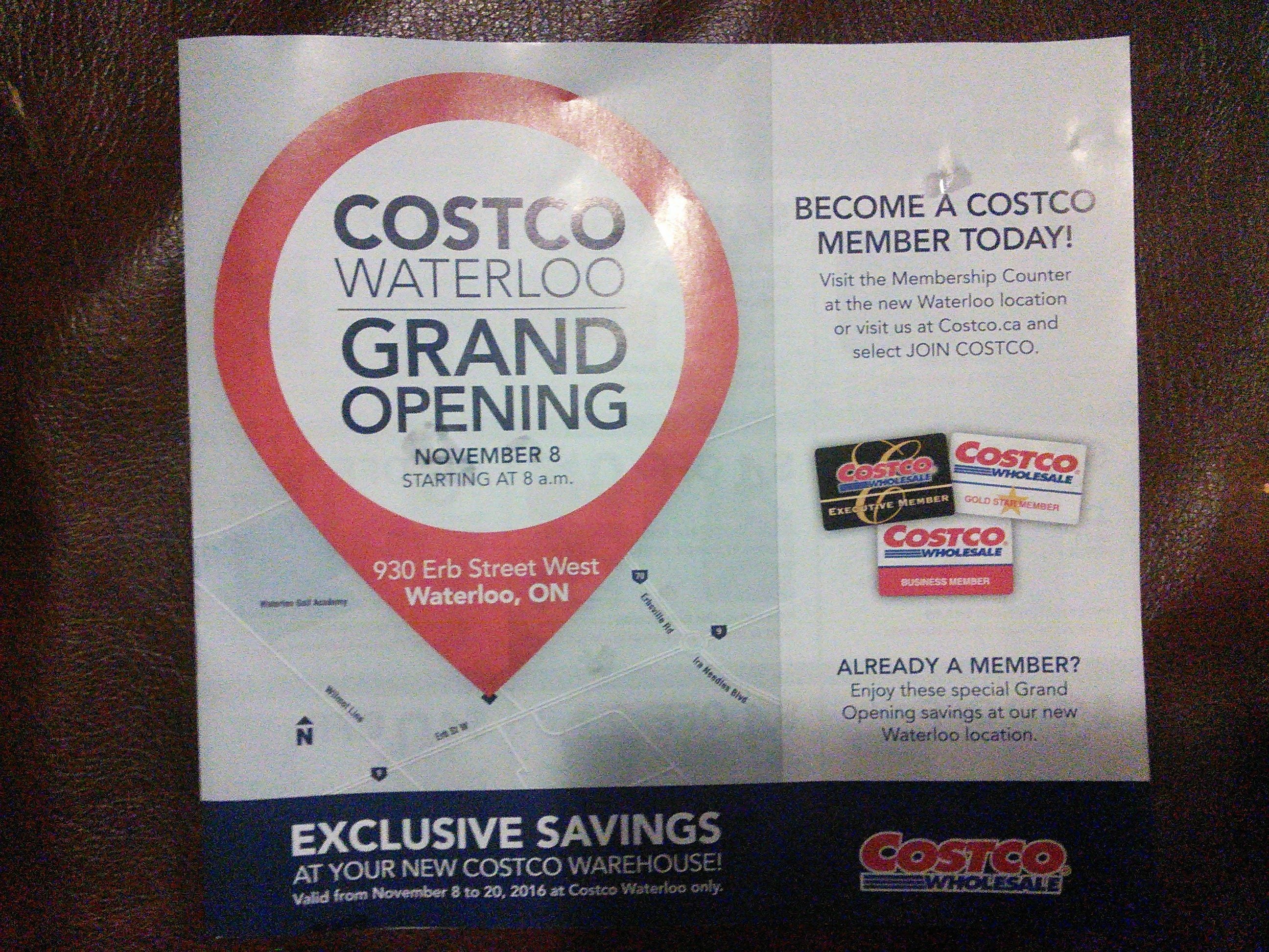 [Costco] Costco Waterloo Specific Coupons (Nov 8th20th) RedFlagDeals