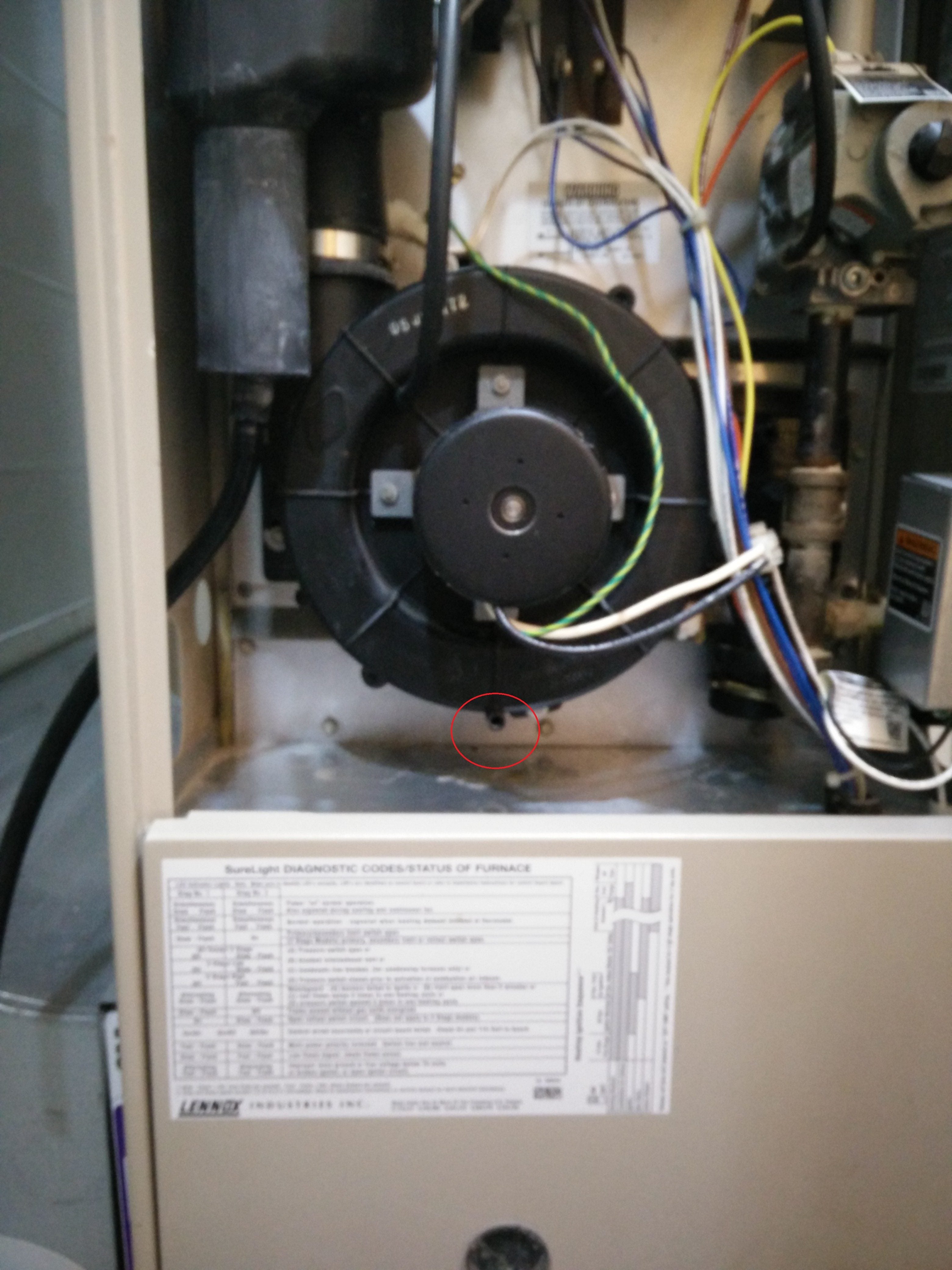 Lennox Furnace water in the inducer motor Forums