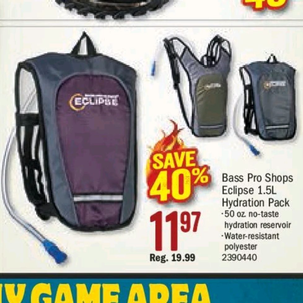 bass pro hydration pack