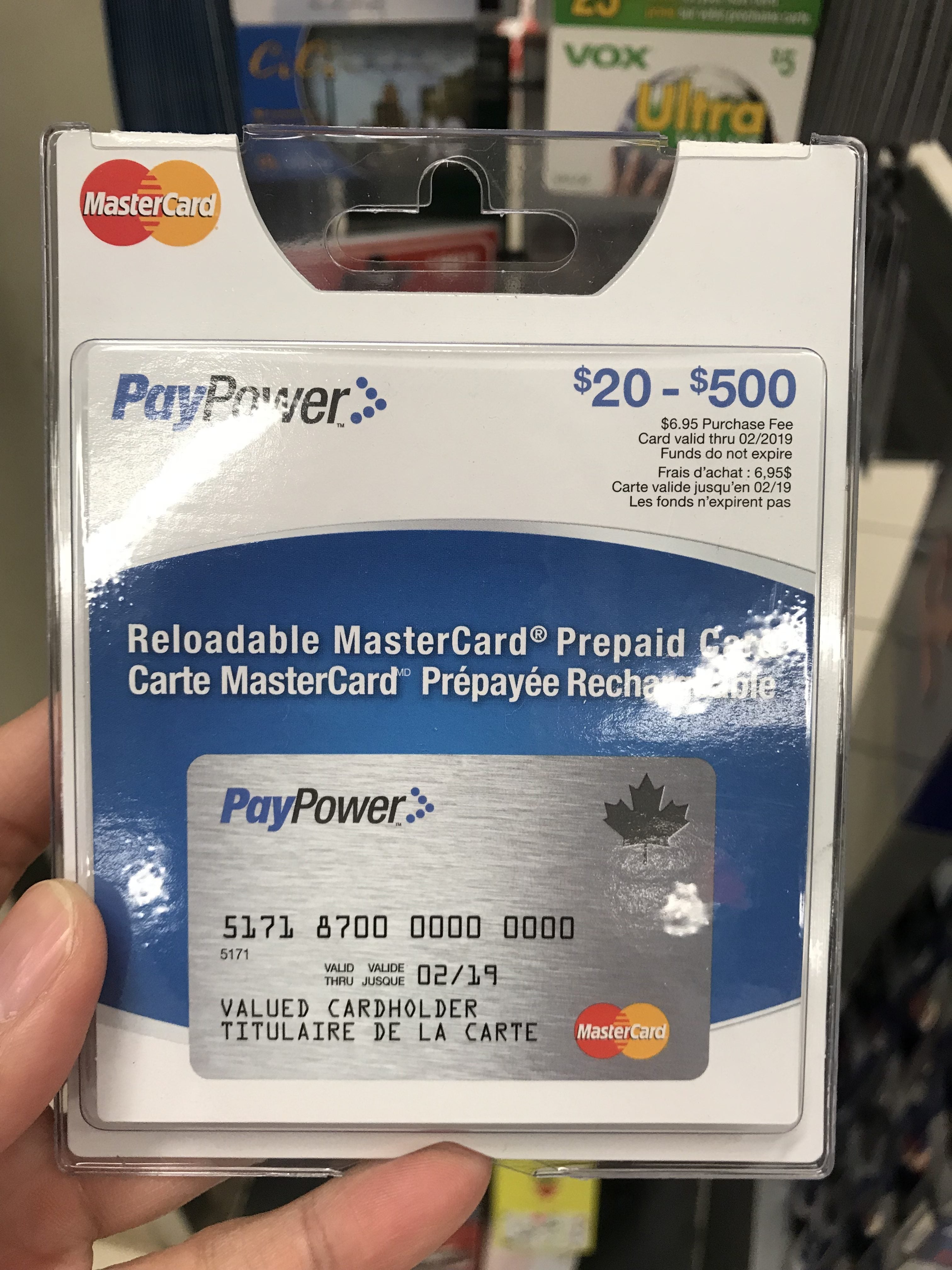 Carte Mastercard BMO prépayée