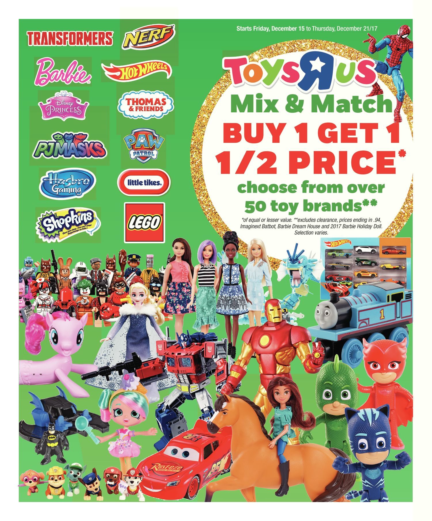 Toys R Us Weekly Flyer Weekly Mix Match Dec 15 21