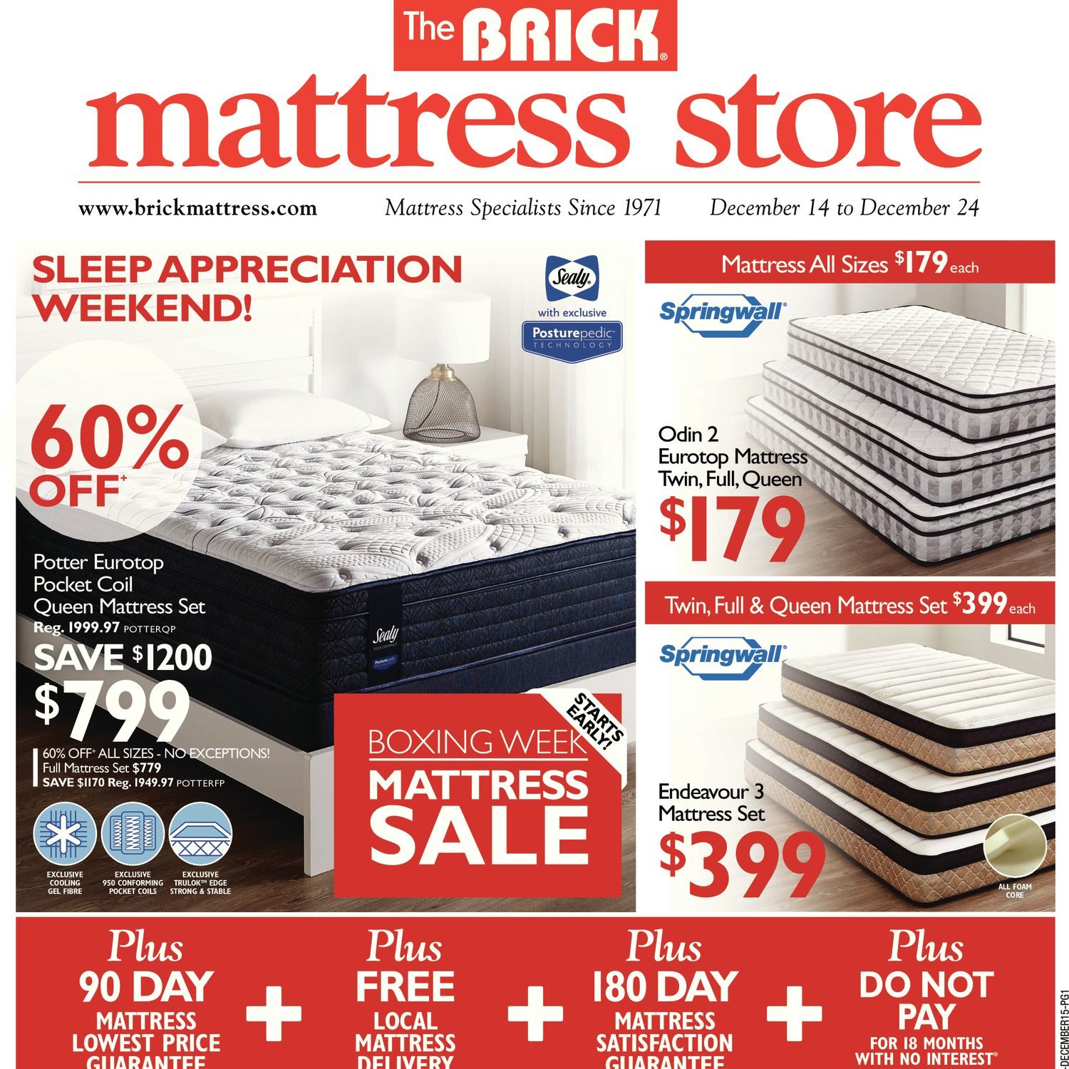 The Brick Weekly Flyer - Mattress Store - Sleep Appreciation Weekend ...