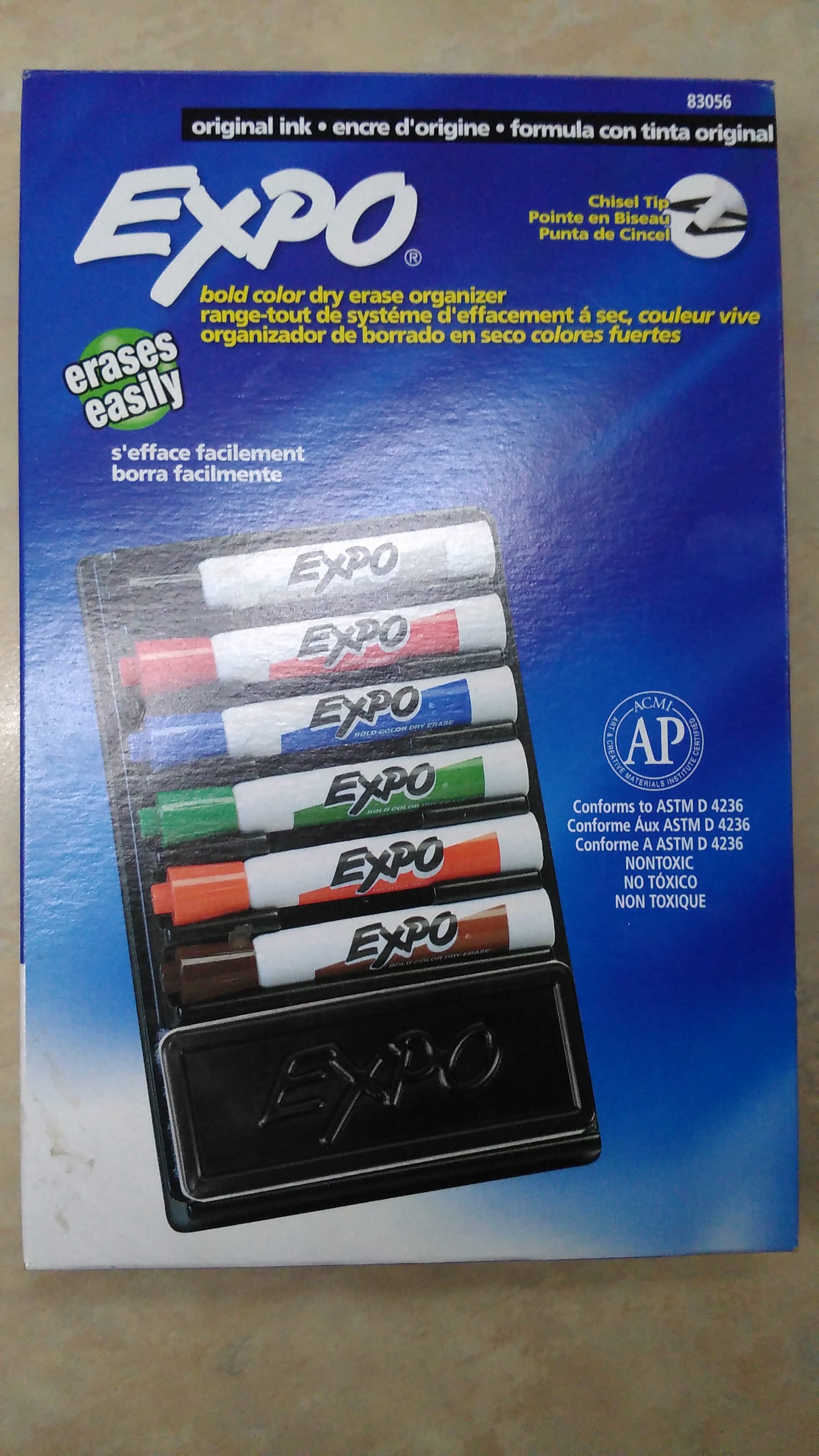 [Dollarama] Expo bold color dry erase organizer (6 markers plus eraser