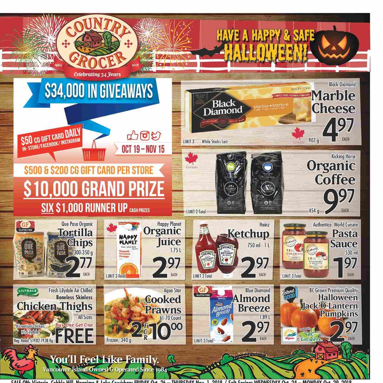 Country Grocer Weekly Flyer - Weekly Specials - Oct 26 – Nov 1 ...