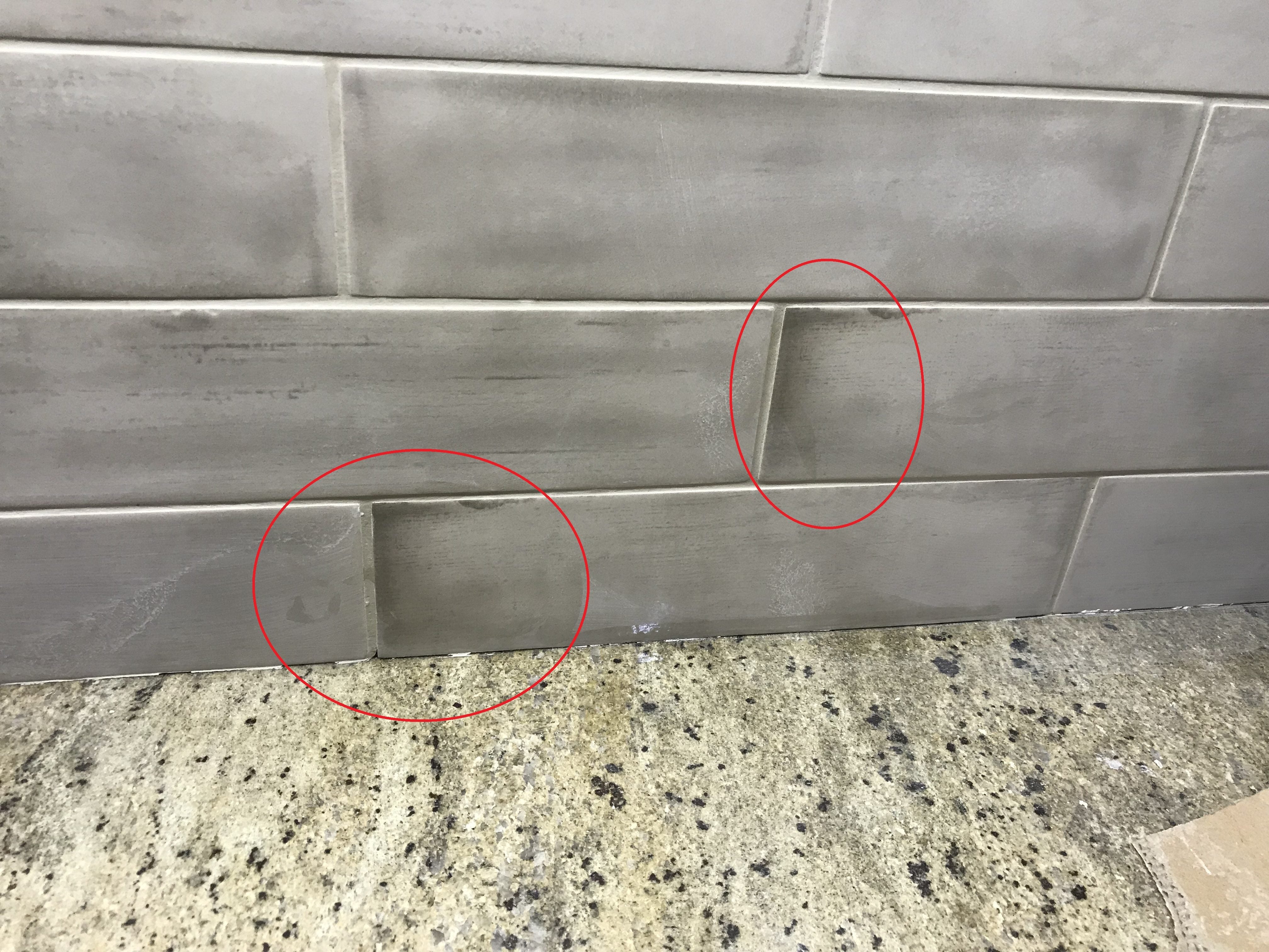 Defects and Uneven variation in Ceramic Tiles Backsplash - RedFlagDeals ...