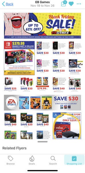 Nintendo switch black friday eb clearance games