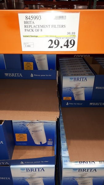 limiet altijd Onderscheid Costco] Brita Replacement Water Filters (Pack of 8) - $29.49 in store /  $32.49 online - RedFlagDeals.com Forums