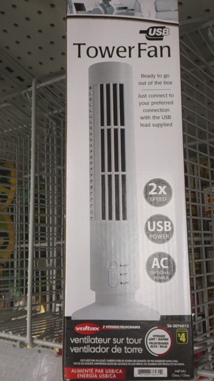 [Dollarama] Dollarama USB tower fan 4 Forums
