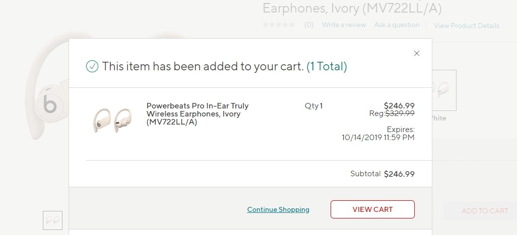 Apple Powerbeats Pro Wireless Earphones 