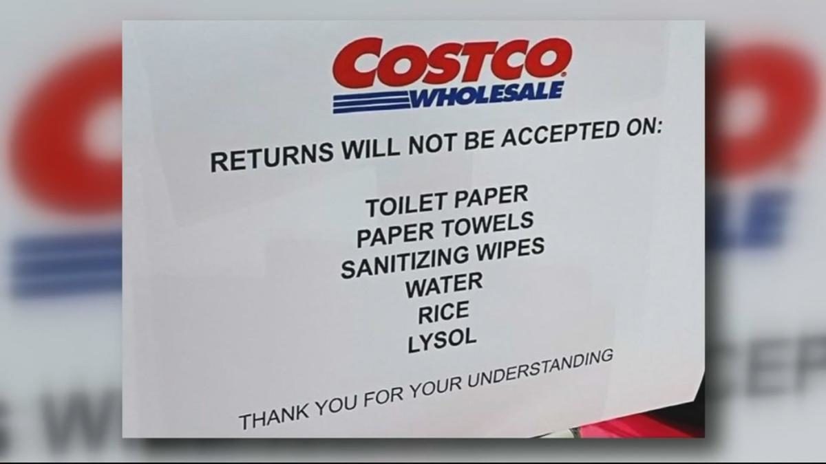 Accepted return. Panic buying Costco.