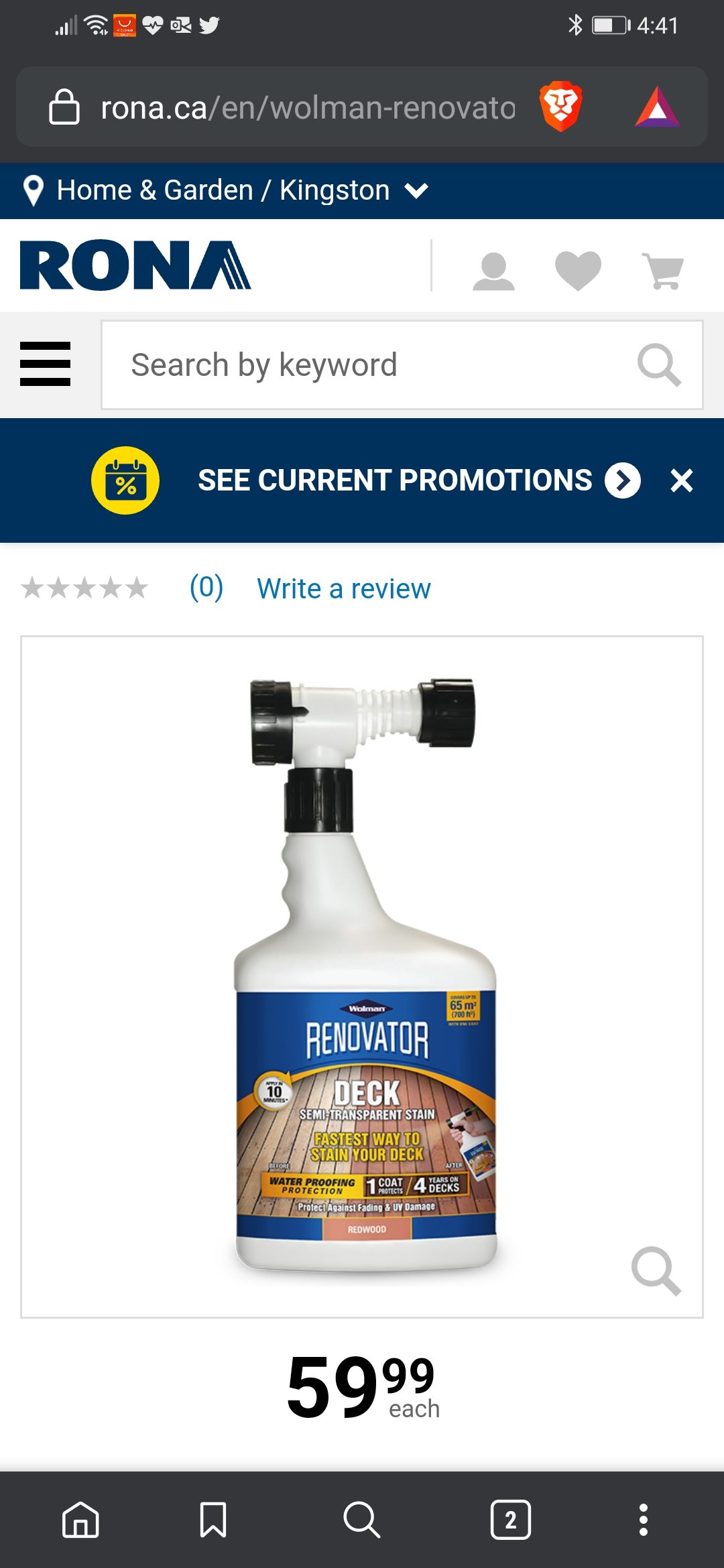 [Dollarama] Wolman Deck/Fence Stain 1.65L 4/ea (Spray to apply