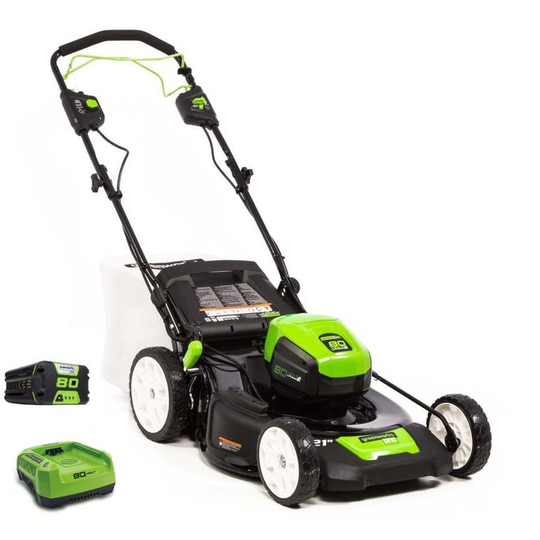 [lowes.ca] Greenworks 21in 80V Cordless Self Propelled Lawn Mower
