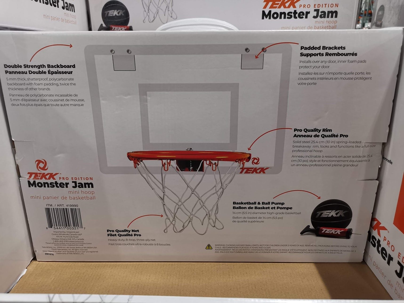 Costco] Tekk Nate Robinson Monster Jam Mini Basketball Hoop $29.99