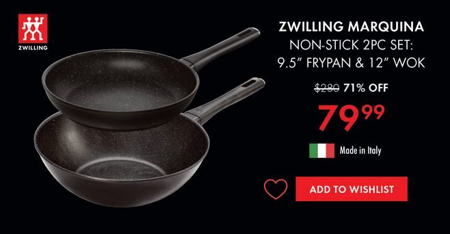WIN THIS!! Zwilling J.A. Henckels 10-piece Cookware Giveaway ($975