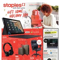 Staples - Weekly - Gift Some Holiday Joy Flyer