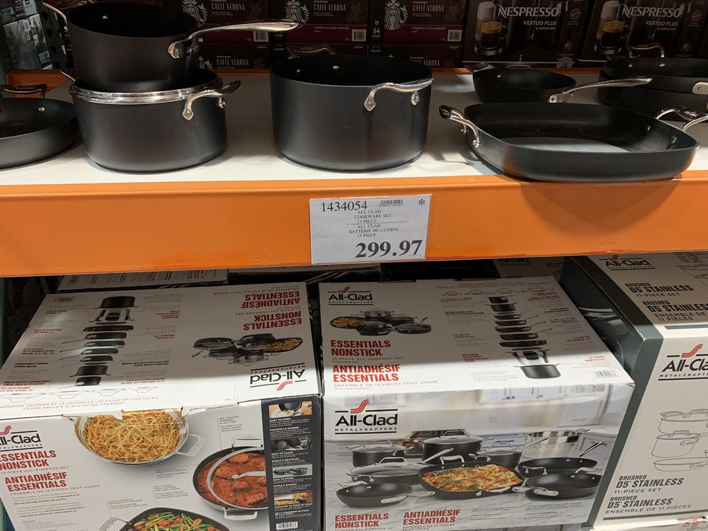 [Costco] AllClad 13 piece nonstick cookware set 299.97 YMMV