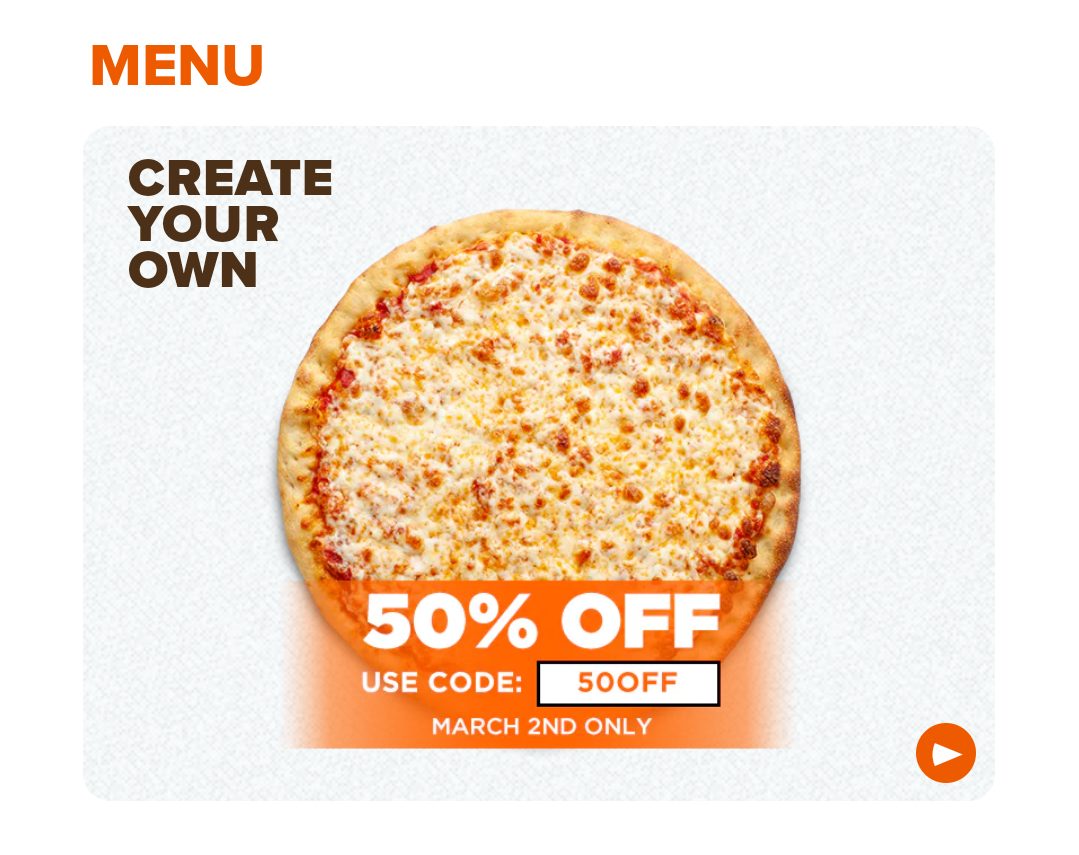 [Pizza Pizza] Get 50 OFF regularpriced pizzas TODAY ONLY (March 2
