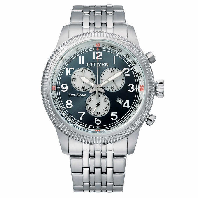 [Costco] Citizen EcoDrive Chronograph Blue Dial Men’s Watch 159.99