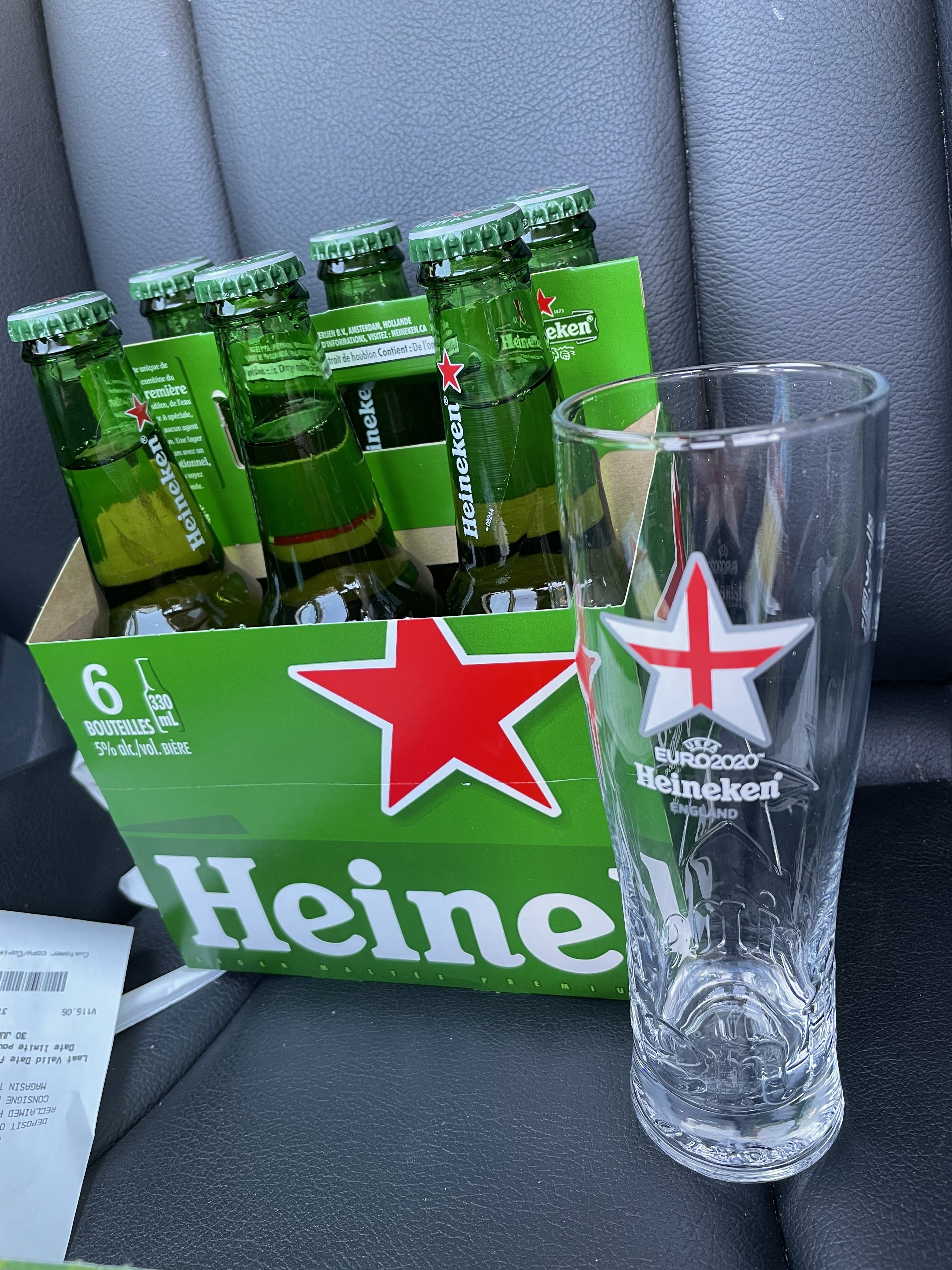 Heineken New 2 X Heineken Euro 2020 Pint Glasses 