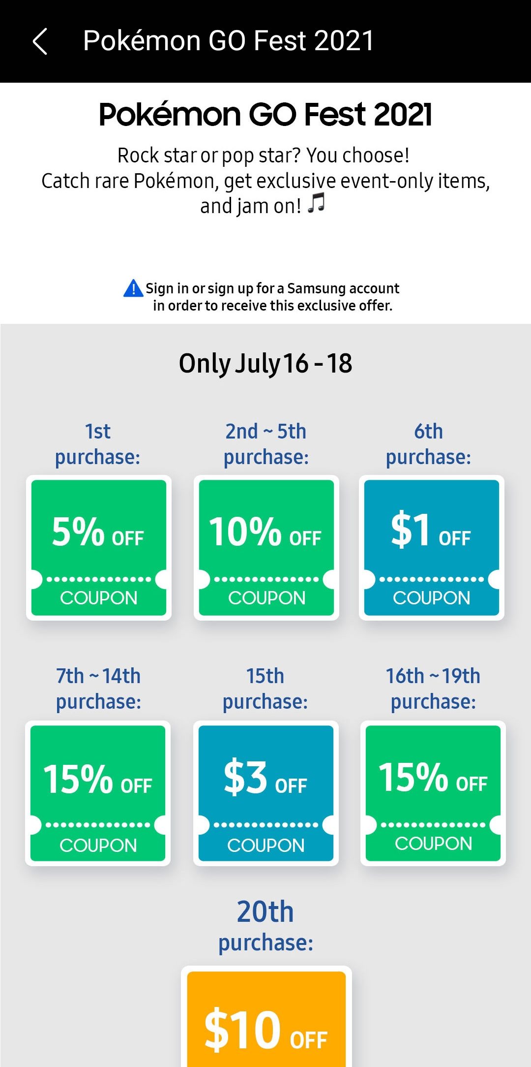 Latest Samsung Pokemon Go promo code gets you all of this free stuff -  SamMobile