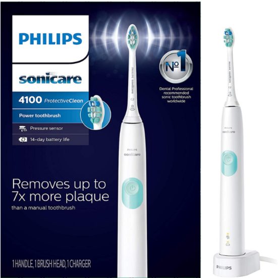 8. Honourable Mention: Philips Sonicare ProtectiveClean 4100 Electric Rechargeable Toothbrush
