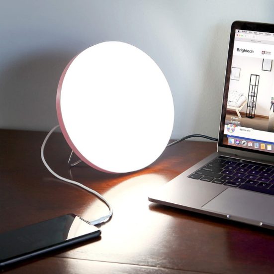 6. Best Budget Pick: Brightech Light Therapy Lamp with Built-in USB Port