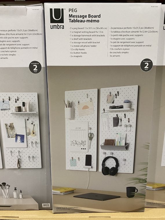 [Costco] Umbra Peg Board 2 Pack w/ Accessories [19.97] RedFlagDeals