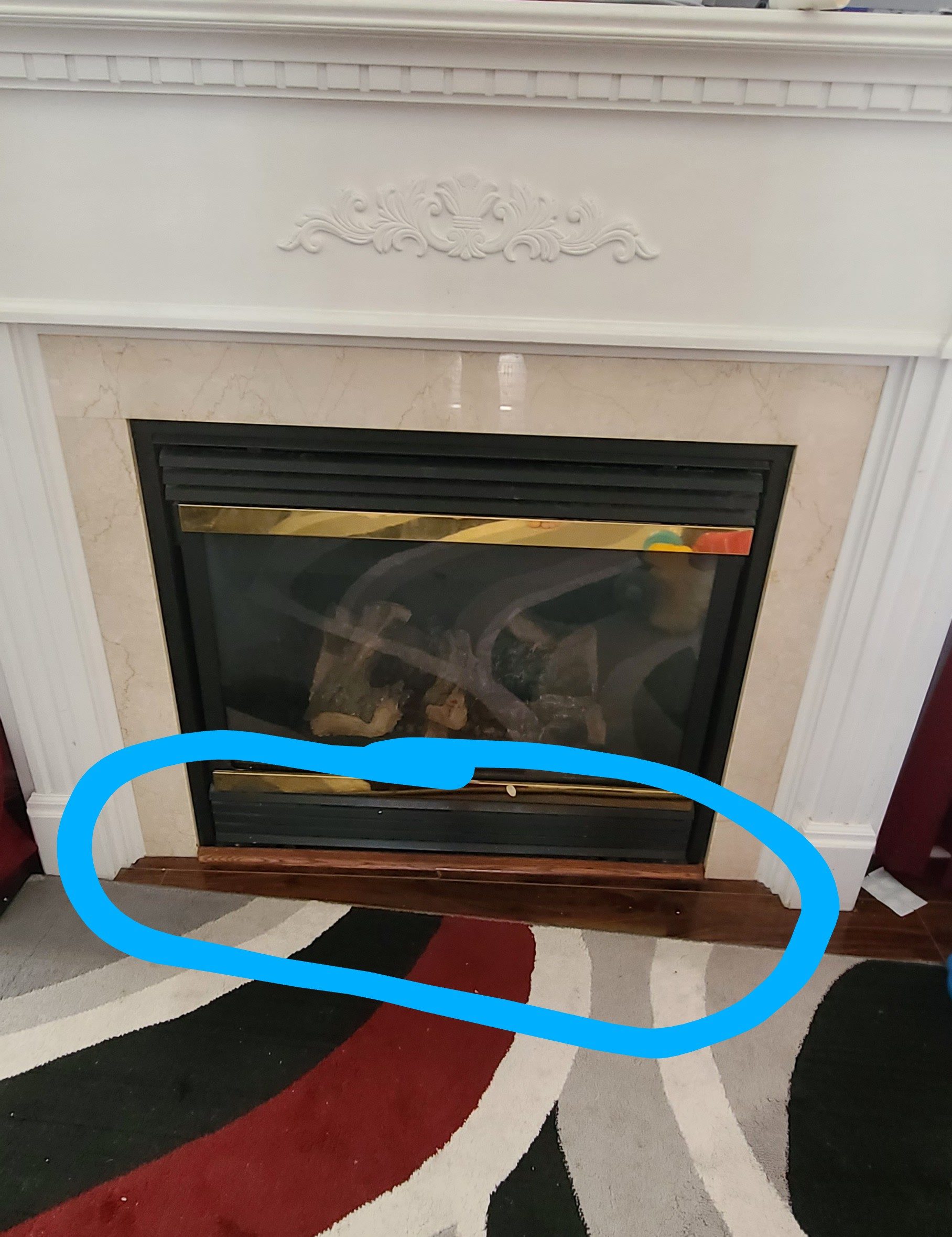 Can I seal these vents on my gas fireplace? Cold air constantly