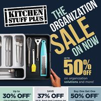 Kitchen Stuff Plus - The Organization Sale Flyer