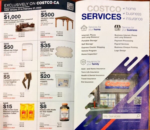 Costco Canada (East & Greater Toronto Area) In-Store Black Friday Deals  November 21 to 27, 2022