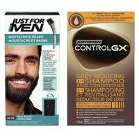 Just for Men Hair Colour or Beard Care or Control GX Grey Reducing Shampoo or Beard Wash