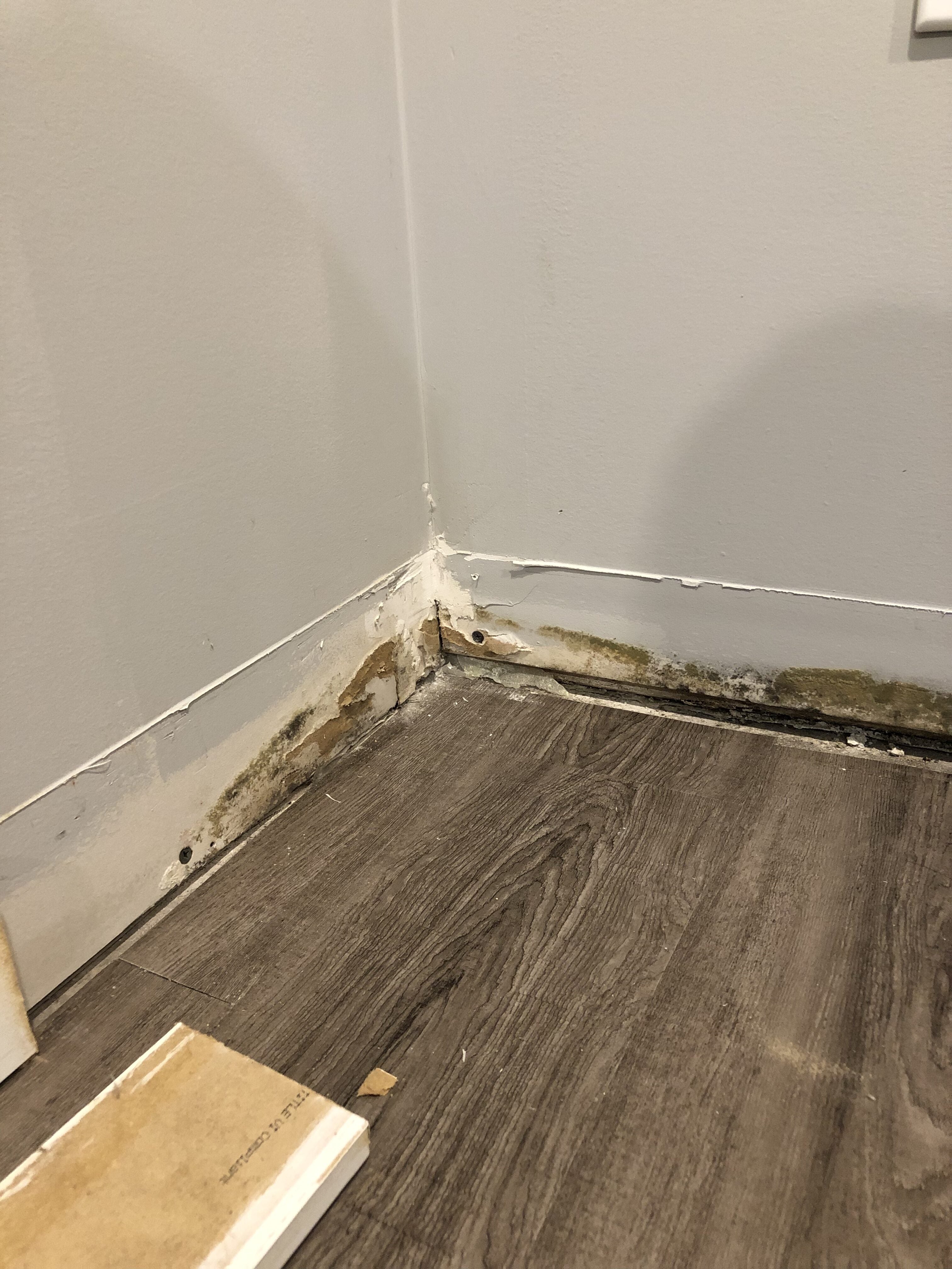 Baseboard water damage? Forums