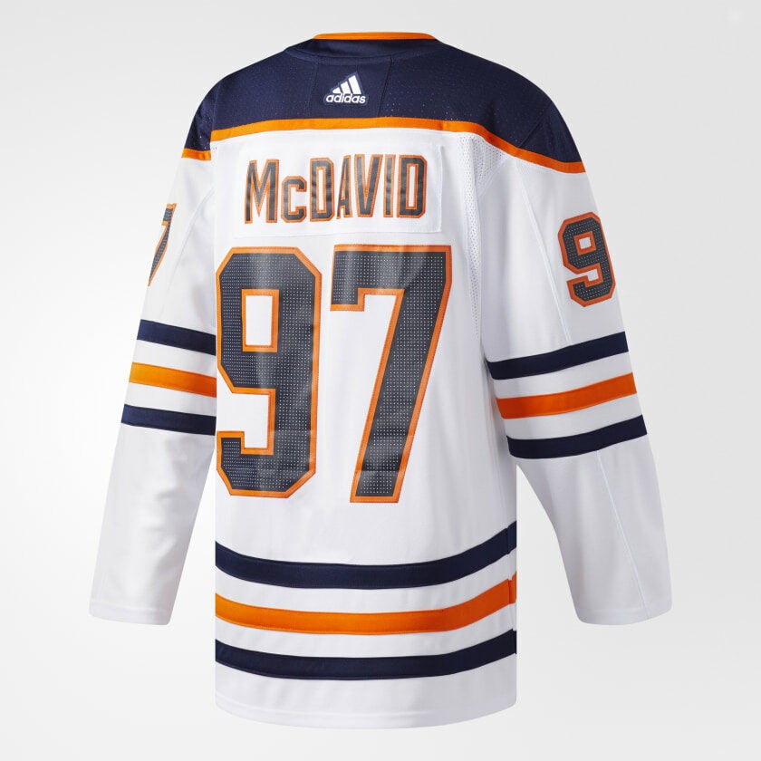 NWT Adidas NHL Edmonton Oilers Connor McDavid Authentic Pro Hockey Jersey  52 XL