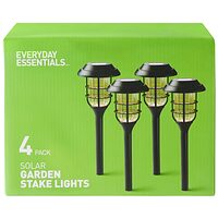 Everyday Essentials Outdoor Solar LED Caged Stake Light 