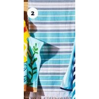 Life at Home Fringed Beach Towel