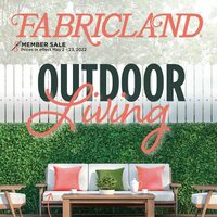 Fabricland - Member Sale - Outdoor Living (West) Flyer