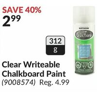 Clear Writeable Chalkboard Paint
