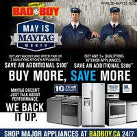 Bad Boy Furniture - May Is Maytag Month Flyer