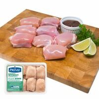 Prime Raised Without Antibiotics Split Wings, Boneless Skinless Thighs Or Whole Chicken