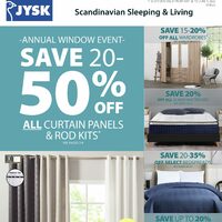 JYSK - Weekly Deals - Annual Window Event Flyer