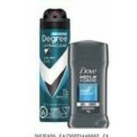 Axe Dry Sprays, Dove Men+Care Antiperspirant Sticks, Degree Men And Women Dry Spray Or Degree Advanced Protection
