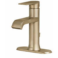 Moen Genta 1-Handle Bathroom Faucet In Bronzed Gold