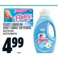 Fleecy Liquid Or Sheet Fabric Softeners
