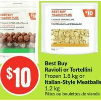 Best Buy Ravioli Or Tortellini, Italian-Style Meatballs