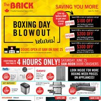 The Brick - Saving You More - Boxing Week Blowout Returns (BC/AB) Flyer