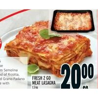 Fresh 2 Go Meat Lasagna