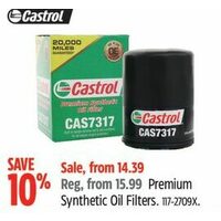 Castrol Premium Synthetic Oil Filters 