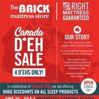 The Brick - Mattress Store - Canadian Made Event (AB) Flyer